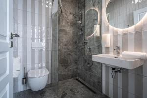 Koupelna v ubytování Apartmánový Dům Centrum