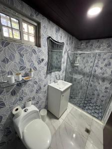 Koupelna v ubytování Las Palmeras