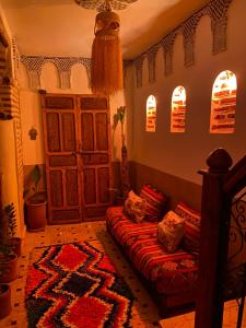 Posezení v ubytování Riad marrakesh peace