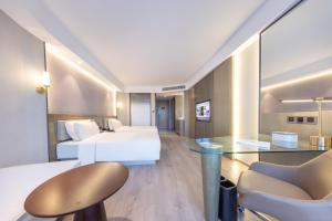 Postel nebo postele na pokoji v ubytování Atour X Hotel Nanjing Jiangbei International Health City