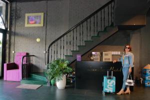 Posezení v ubytování Lavender Hotel 202 - Nam Đuống, Thượng Thanh, Long Biên