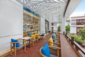 Restoran või mõni muu söögikoht majutusasutuses Wafaifo Resort Hoi An