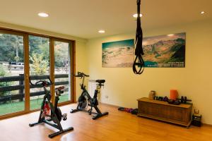 Fitness centrum a/nebo fitness zařízení v ubytování Apartaments La Neu
