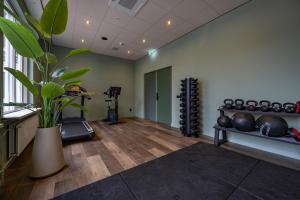 Fitness centrum a/nebo fitness zařízení v ubytování Fletcher Boutique Hotel De Mallejan