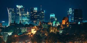 Výhľad na mesto Varšava alebo výhľad na mesto priamo z apartmánu