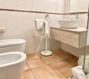 Bilik mandi di Holiday home Sellanraa