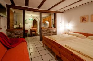 Postel nebo postele na pokoji v ubytování Landhaus Müller