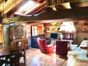 Posezení v ubytování Casa Rural El Covanchón