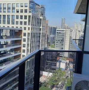 Udsigt til São Paulo eller udsigt til byen taget fra lejligheden