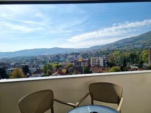 Nespecifikovaný výhled na hory nebo výhled na hory při pohledu z apartmánu