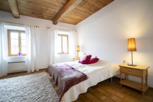 Postel nebo postele na pokoji v ubytování Ferienwohnung Scaletta