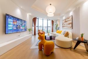 Televisor o centre d'entreteniment de 西安市中心钟楼整套四室一厅一厨两卫