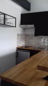 Kuchyň nebo kuchyňský kout v ubytování Charmant studio indépendant Saubusse + 7 fotografií