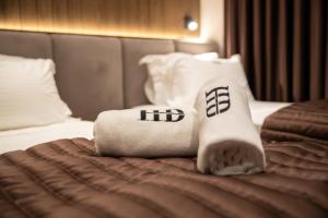Voodi või voodid majutusasutuse Dial Hotel toas