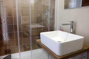 Koupelna v ubytování Antares Rooms