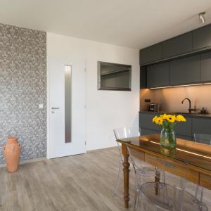 Kuchyň nebo kuchyňský kout v ubytování AIMÉE by HOME - boutique apartmán