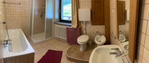 Koupelna v ubytování Chalet Rustico Bertolini per Gruppi!