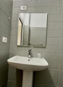 Koupelna v ubytování Hotel Rubin