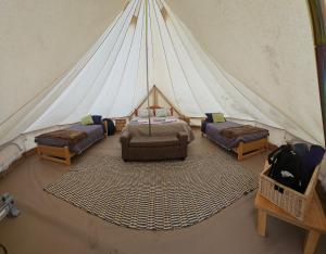 Posezení v ubytování Praderas Los Peumos Glamping-Cabañas + 37 fotografií