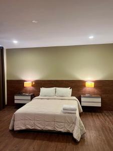 Cama ou camas em um quarto em Hotel El Huacachinero