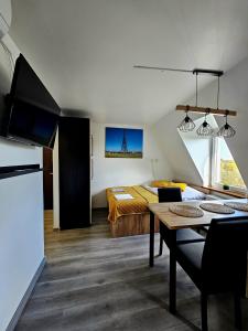 Televízia a/alebo spoločenská miestnosť v ubytovaní Apartament Pod Radiostacją -Gliwice Tarnogórska, parking free, klimatyzacja + 13 fotografií