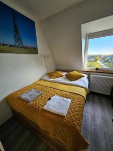 Posteľ alebo postele v izbe v ubytovaní Apartament Pod Radiostacją -Gliwice Tarnogórska, parking free, klimatyzacja