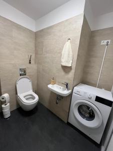 Koupelna v ubytování Slunečný apartmán