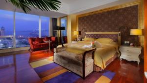 Posezení v ubytování Zhuhai Charming Holiday Hotel-Free Welcome Fruit Plate