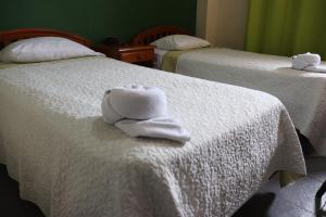 Krevet ili kreveti u jedinici u objektu Hotel Toledo