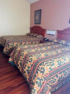 Postel nebo postele na pokoji v ubytování PAYLESS INN