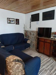 Μια τηλεόραση ή/και κέντρο ψυχαγωγίας στο Comfortable house in Cortes do Meio with garden