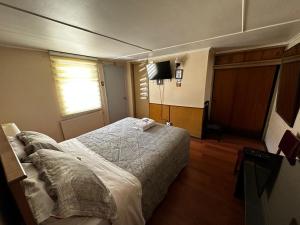 Giường trong phòng chung tại Hostal Sevilla Temuco