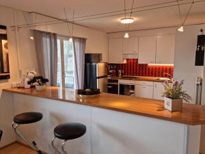 A kitchen or kitchenette at Apartment Panoramablick