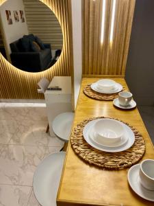 Posezení v ubytování Apartamento de lujo limonar 101