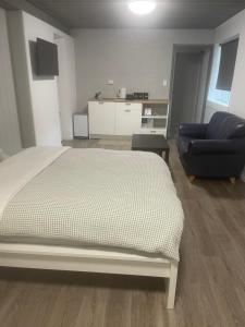 Letto o letti in una camera di Spacious studio unit