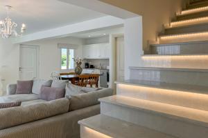 A seating area at Pano Stalos Villas