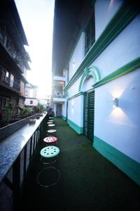 Balkón nebo terasa v ubytování Antique Hostel Nepal