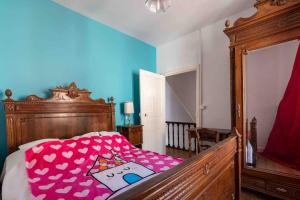 Katil atau katil-katil dalam bilik di Chez Dalmasou Maison 120 m2 jardin terrasse 3 chambres wifi parking centre village