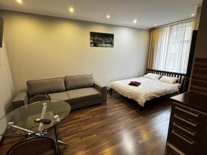 Posezení v ubytování ApartHotel Riga