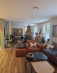 Χώρος καθιστικού στο Ski-VM i Trondheim 2025, house with 5 big bedrooms