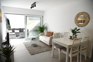 Istumisnurk majutusasutuses Charming studio with terrace 5 minutes from Murten