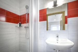 Koupelna v ubytování Apartmány U Betléma