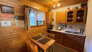 A kitchen or kitchenette at Chata u Porubäna