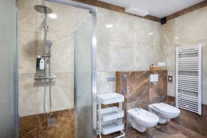 Koupelna v ubytování Apartmány U Betléma