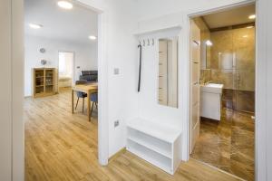 Koupelna v ubytování Apartmány U Betléma