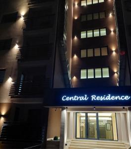 a building with a central resilience sign in front of it at Lux apartment Sky Central Residence Zlatibor in Zlatibor