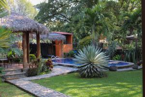 Zahrada ubytování Posada Guayacán Tepoztlán