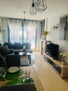 Posezení v ubytování Apartamento de Ensueño