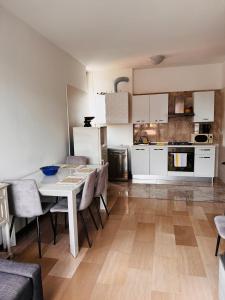 Kuchyň nebo kuchyňský kout v ubytování Lovely apartment in Gallarate