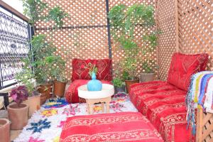Posezení v ubytování Riad marrakesh peace
